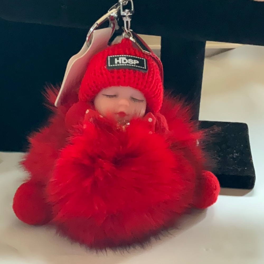 Red HDSP Keychain with Baby Doll